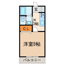 ＫＥコーポ桃山の物件間取画像